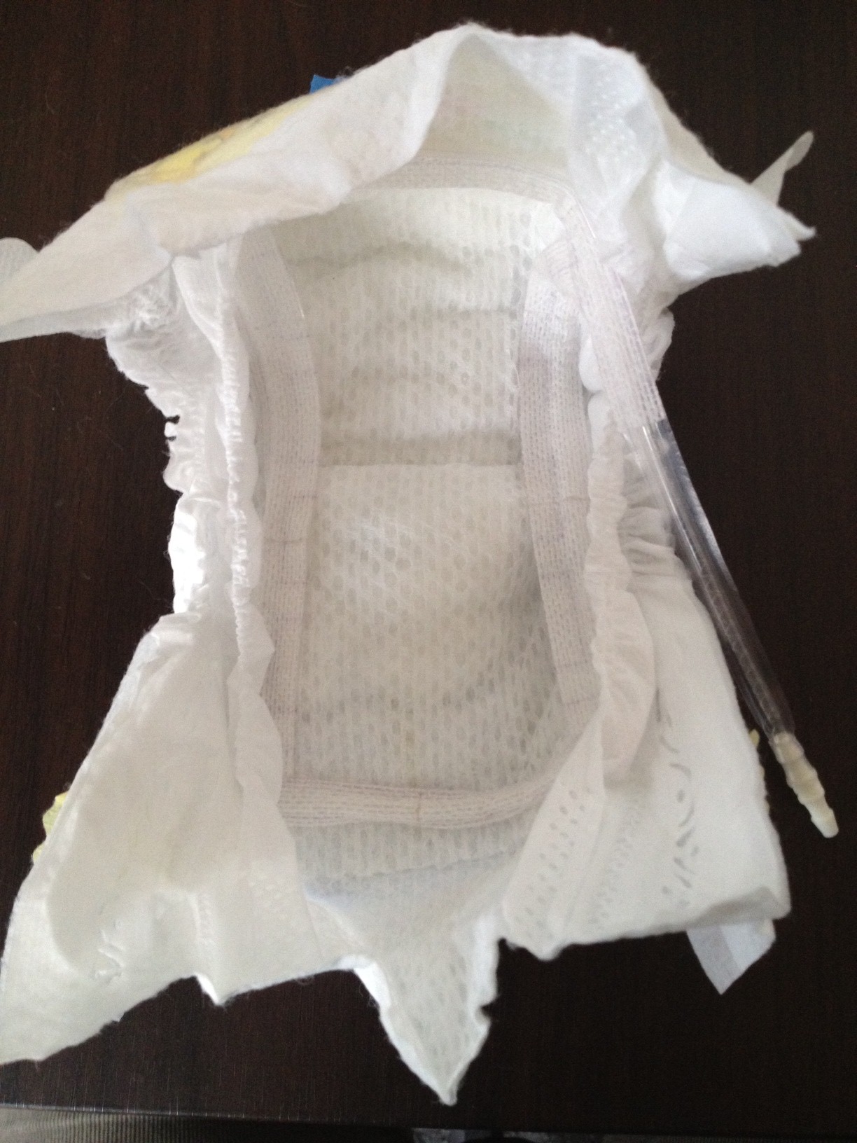 Pediatric diaper application